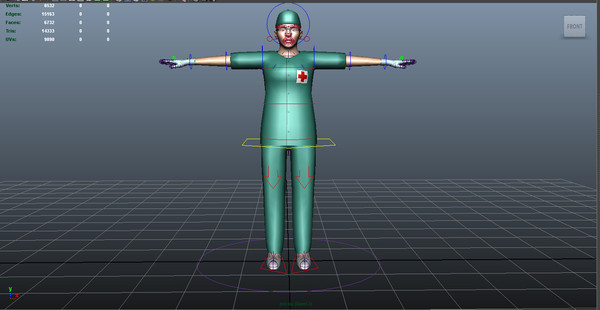 maya surgeon female 02 - Surgeon Female 02... by ignisfatuus